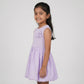 Girls Cotton Crew Neck Dress
