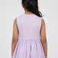 Girls Cotton Crew Neck Dress