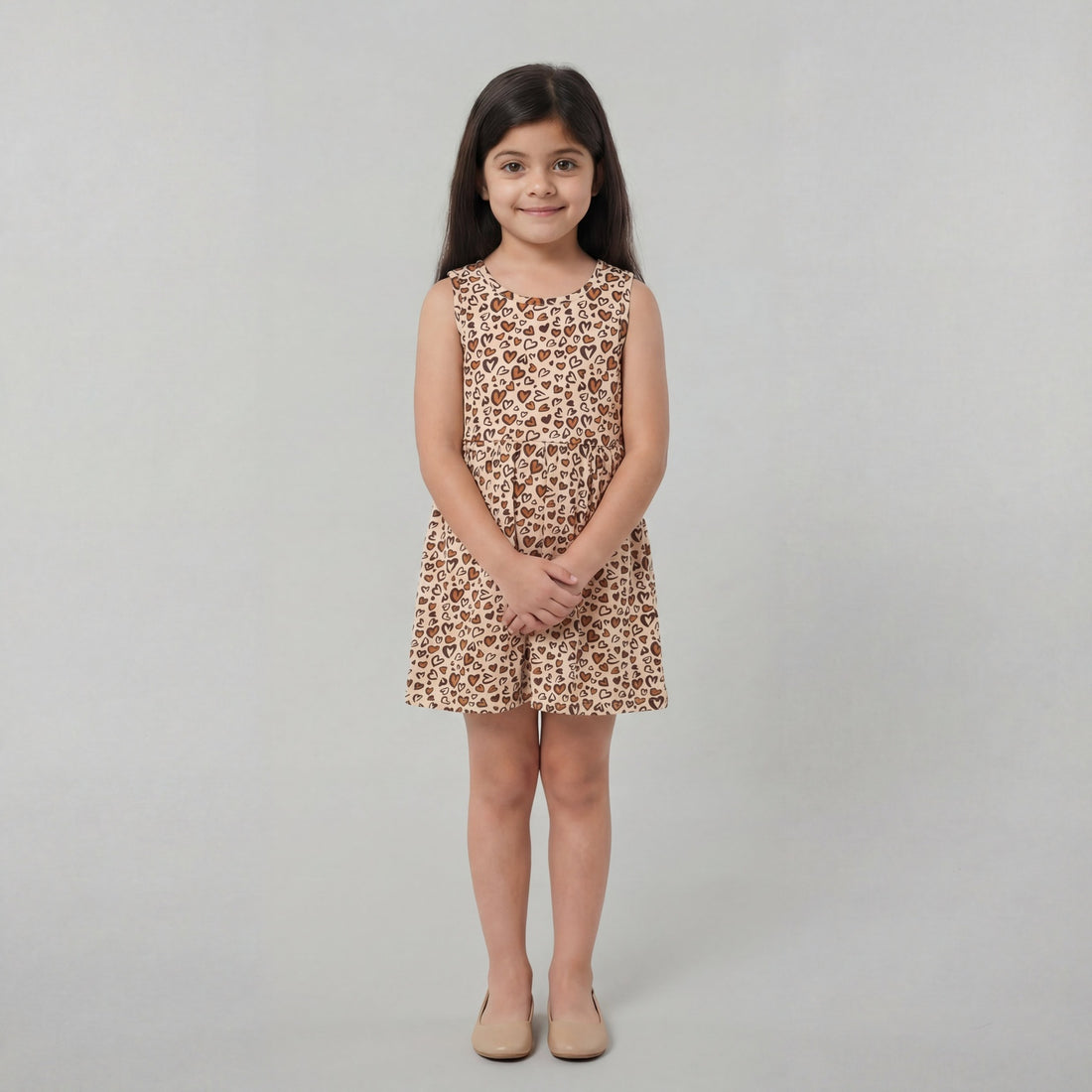 Cotton Printed Sleeveless Frock