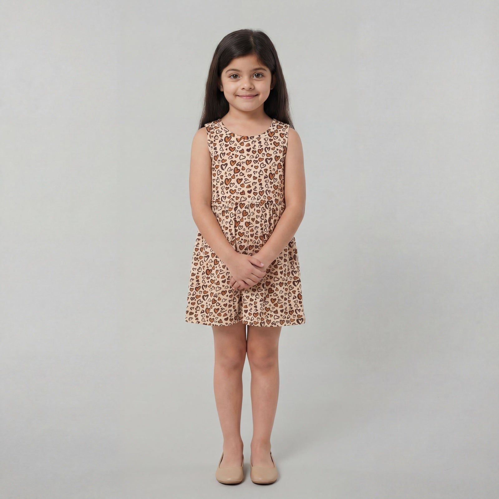 Cotton Printed Sleeveless Frock