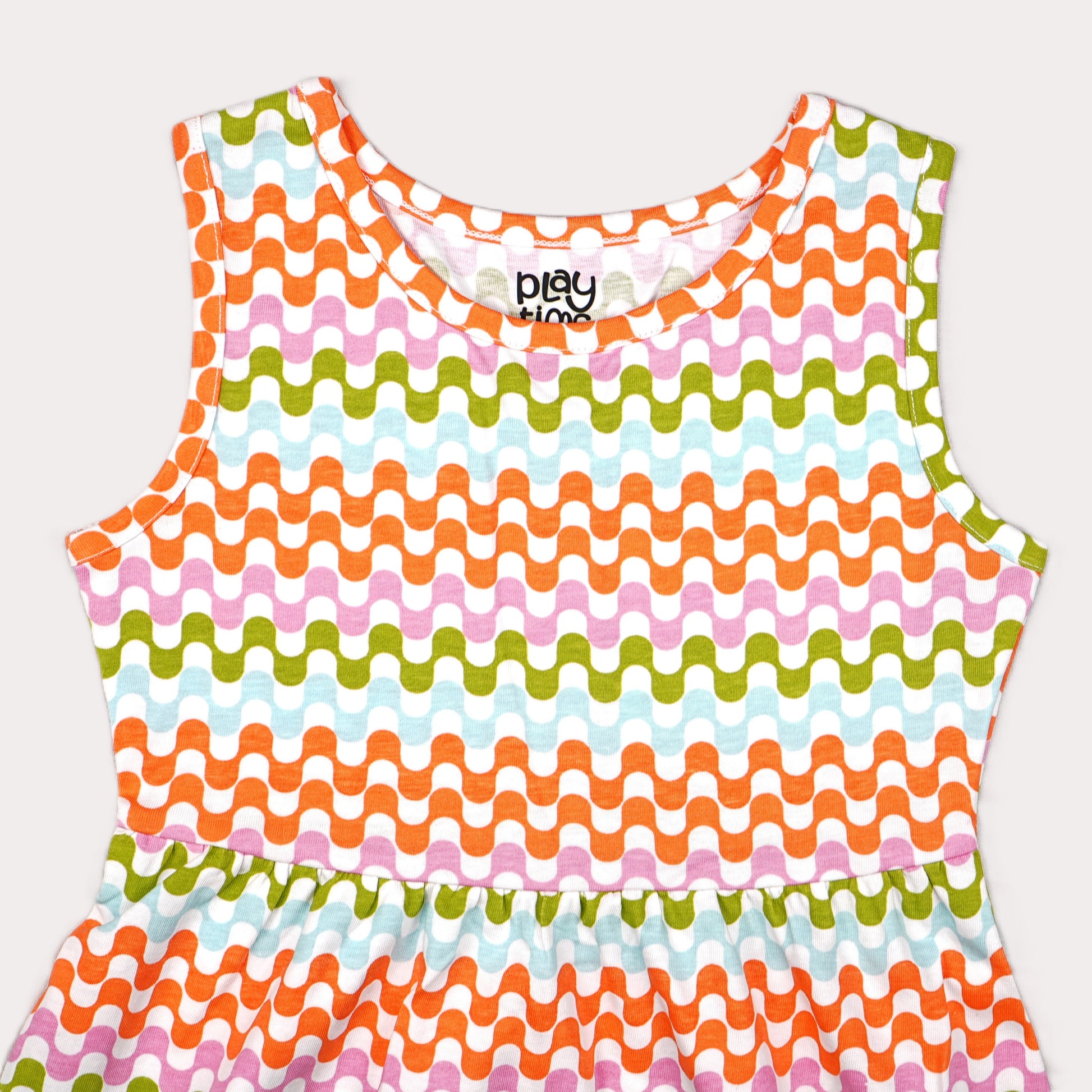 Girls Cotton Printed Dress