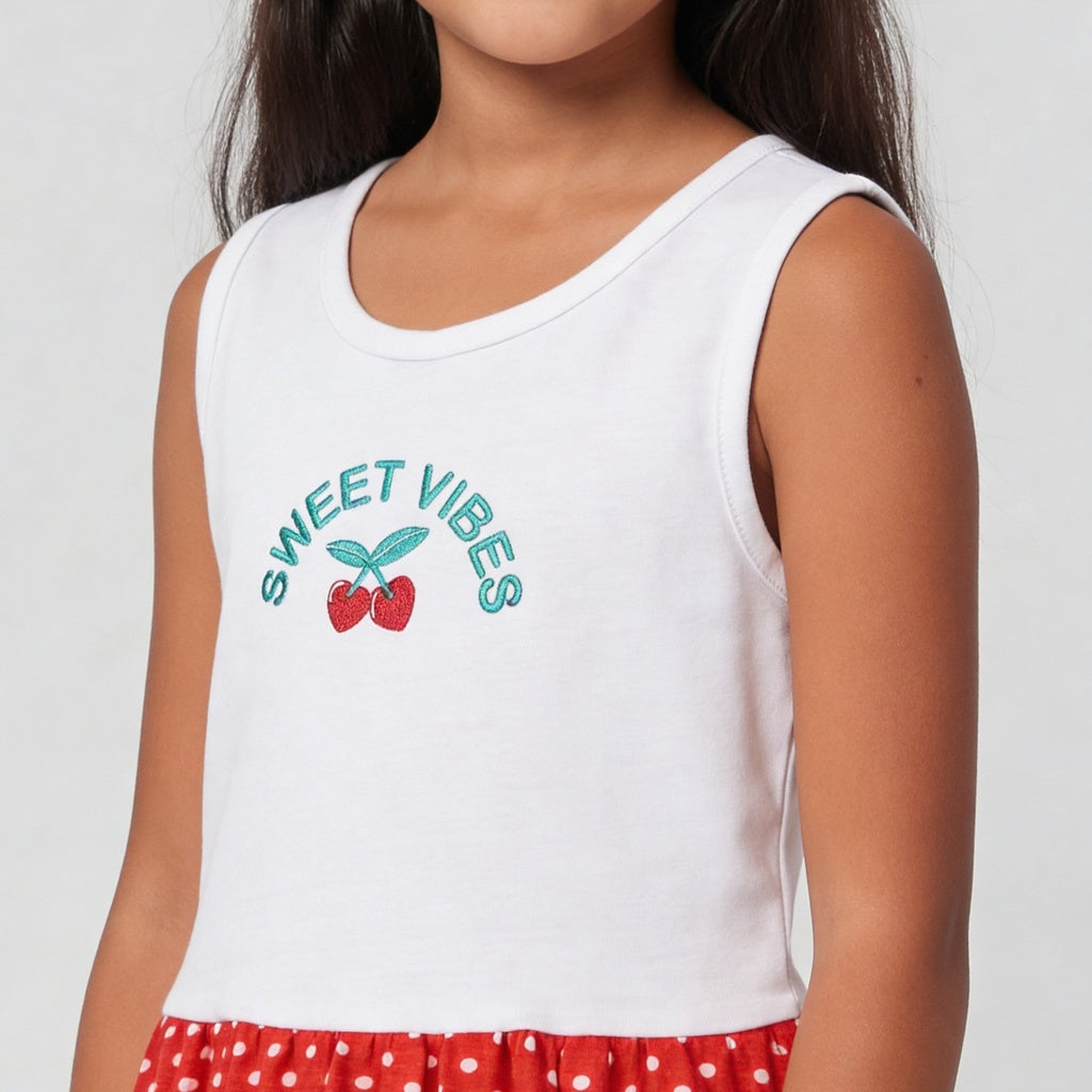 Girls Cotton Printed Weekend Dress