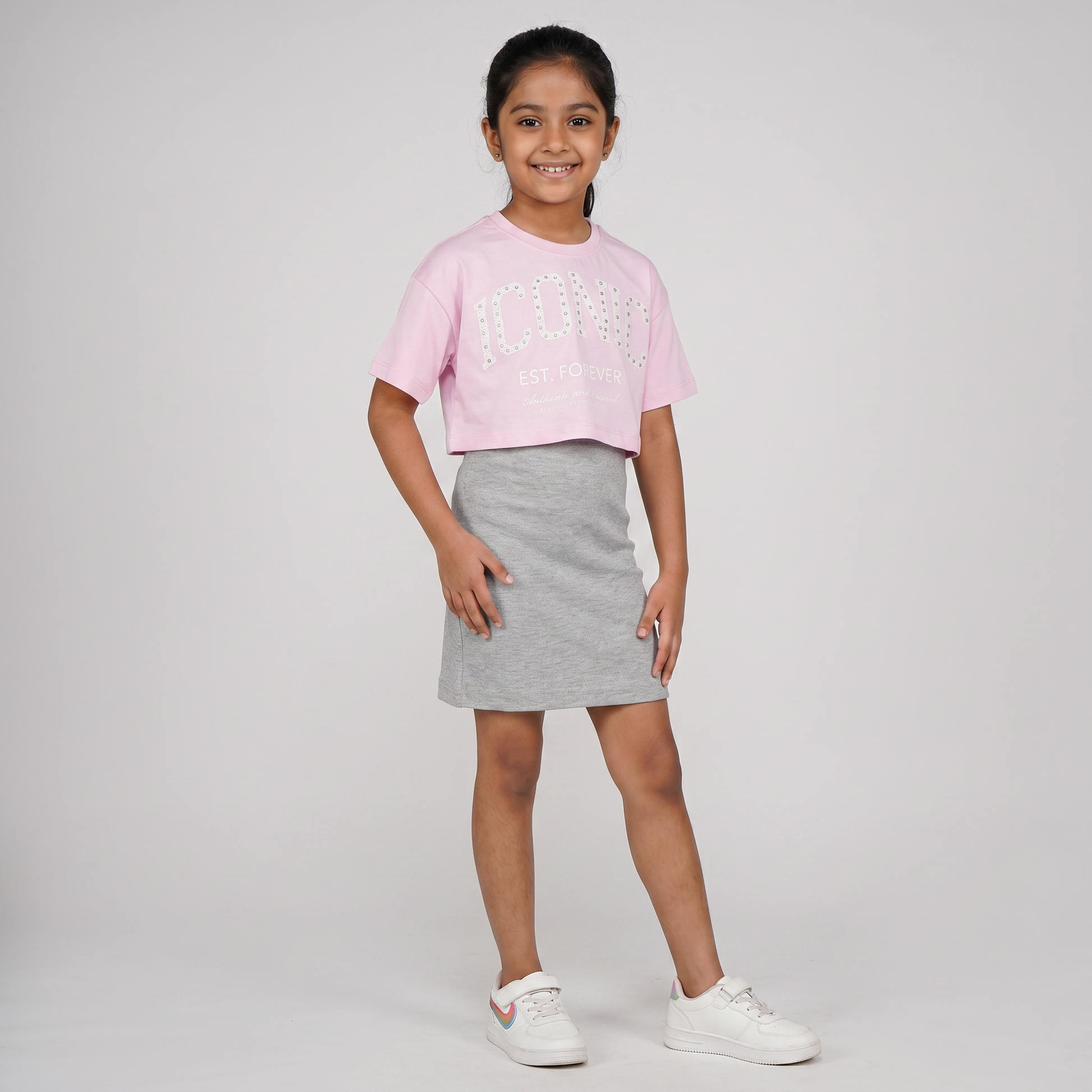 Girls Cotton Embellished Dress
