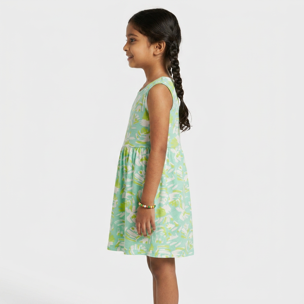Girls Cotton Printed Frock