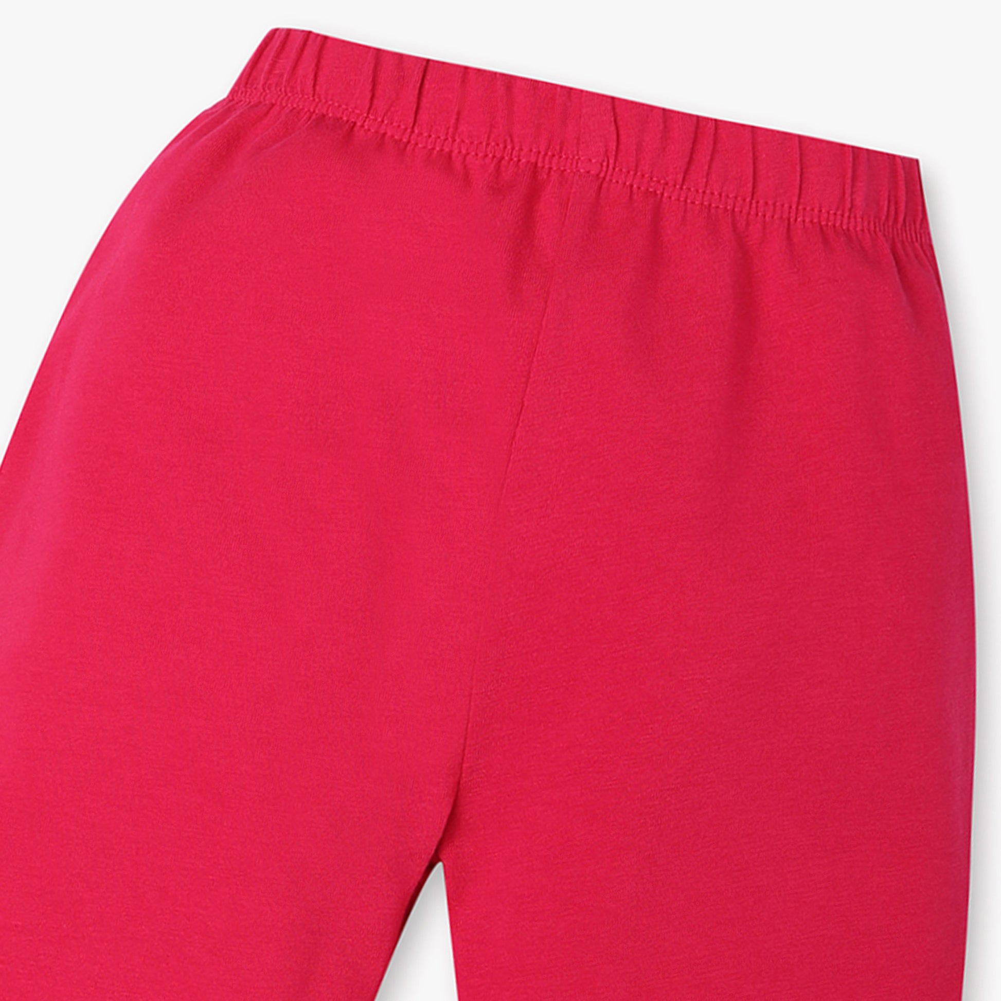 Girls Skinny Fit Regular Length Solid Mid Rise Leggings