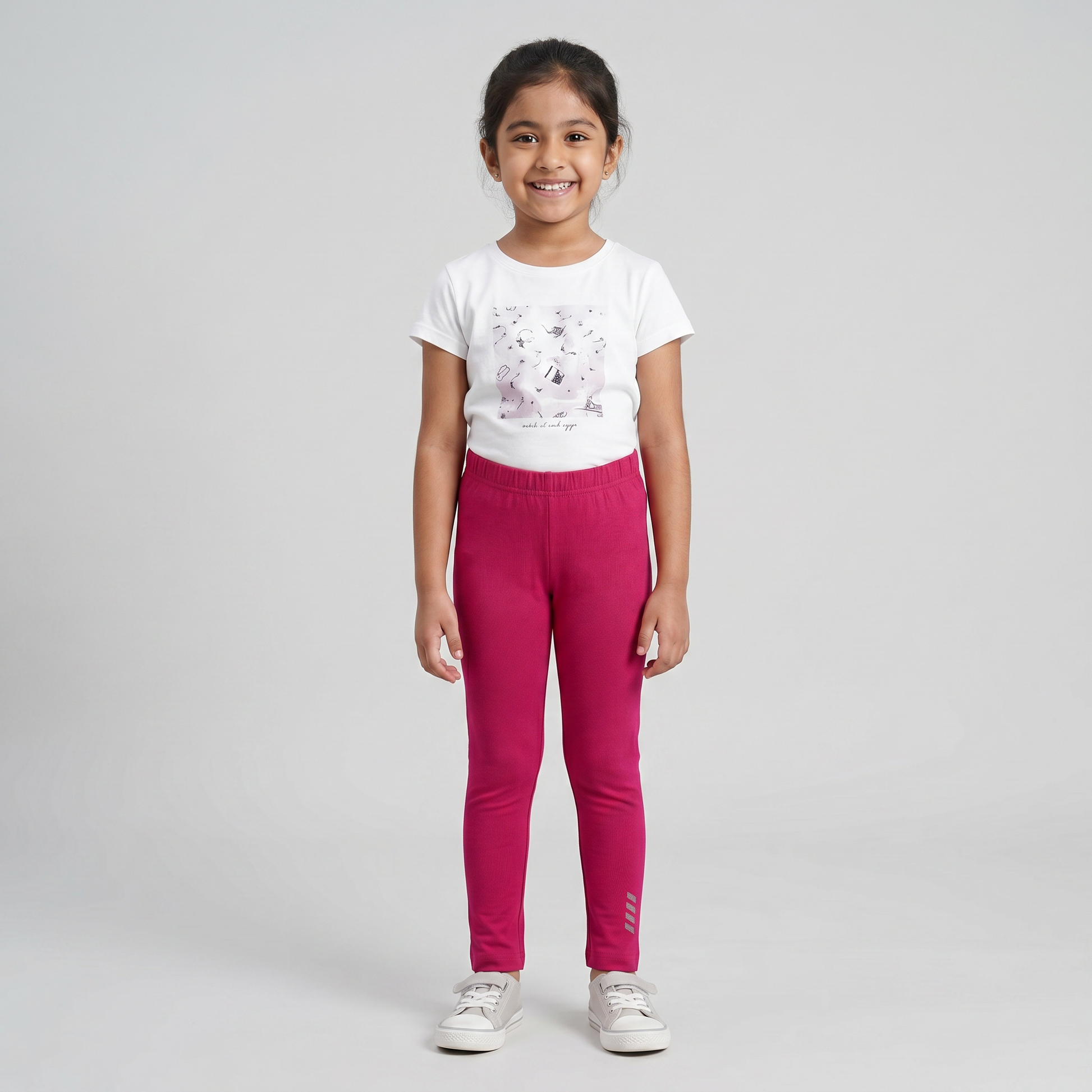 Girls Solid Playtime Leggings