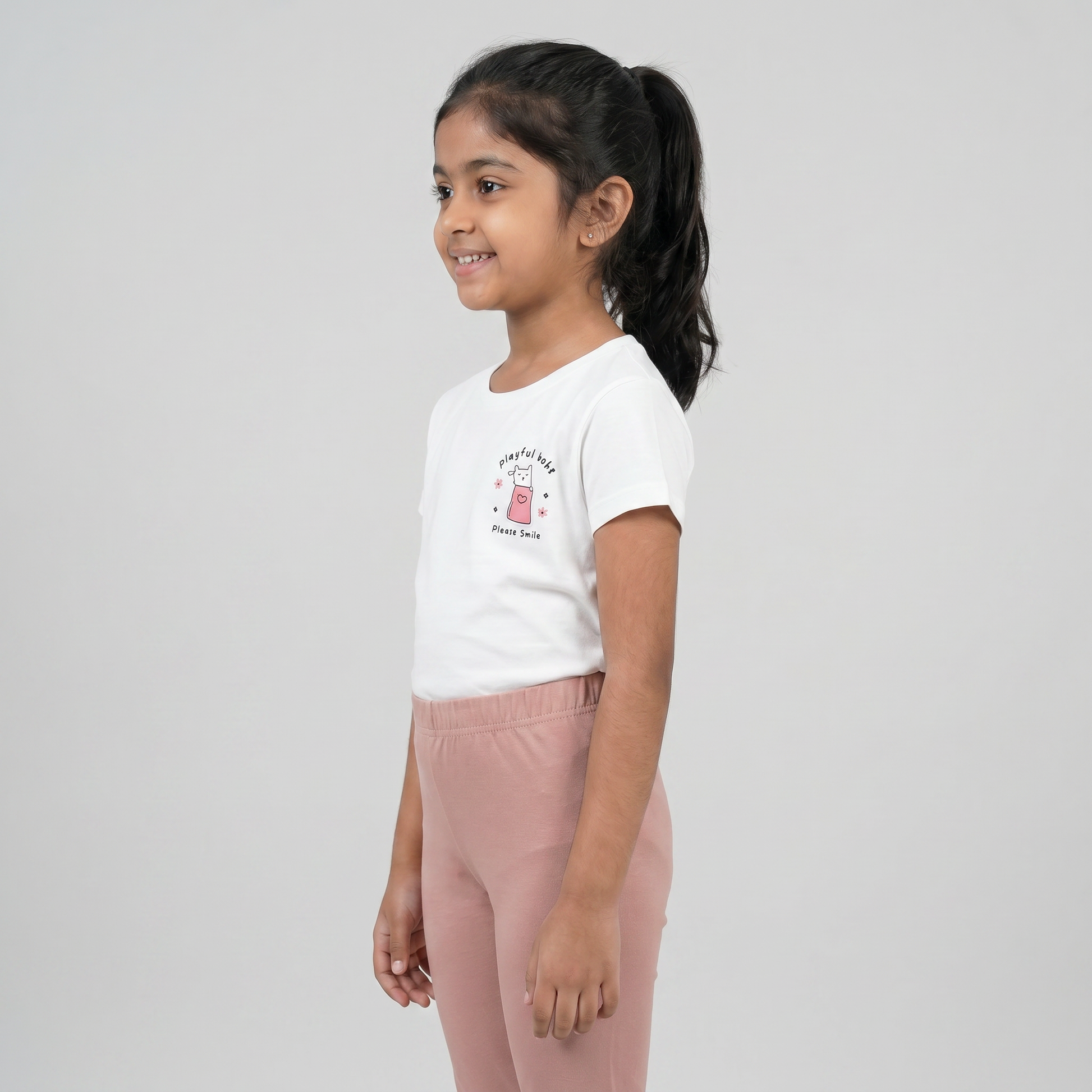Girls Solid Playtime Leggings