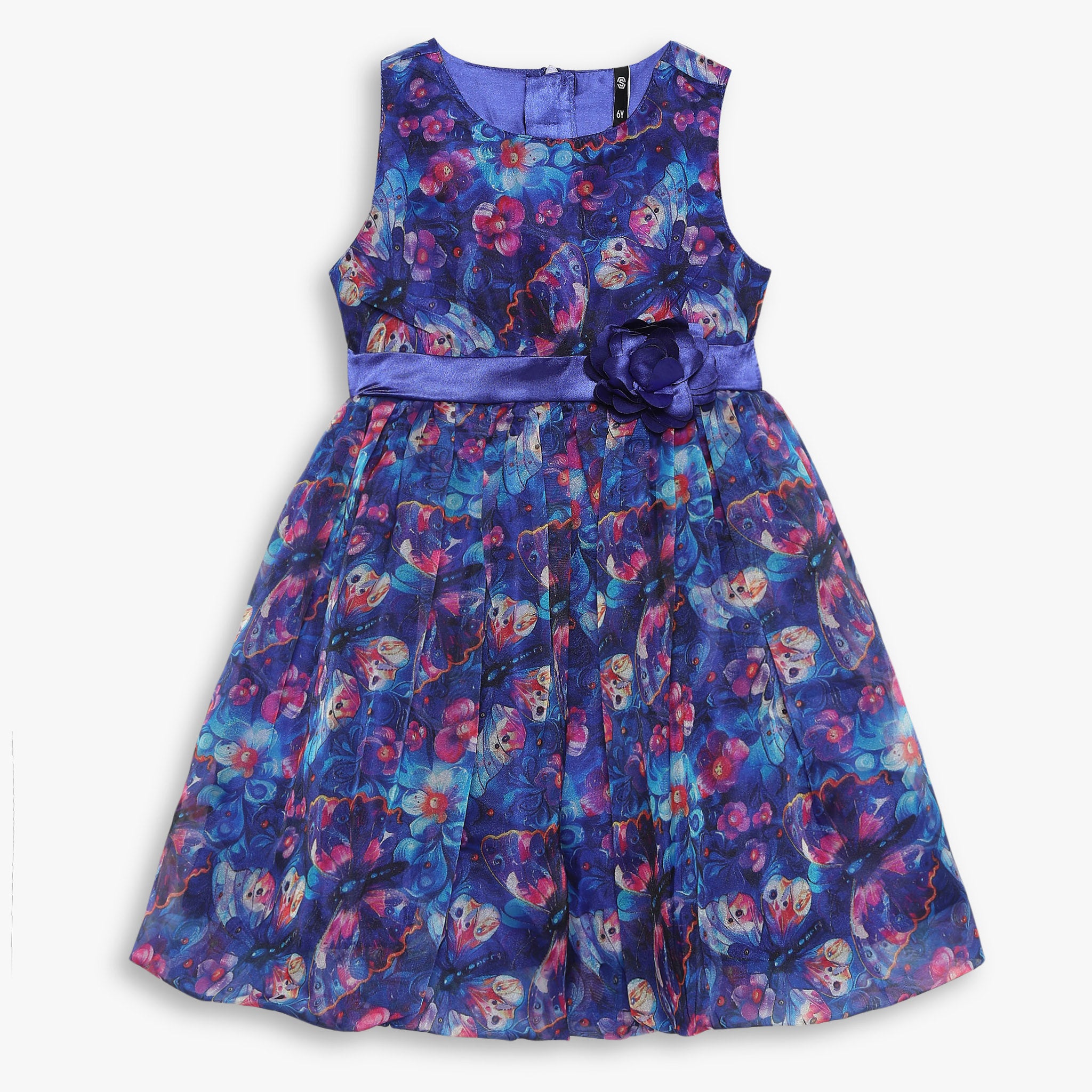 Girls Regular Fit Printed Dress
