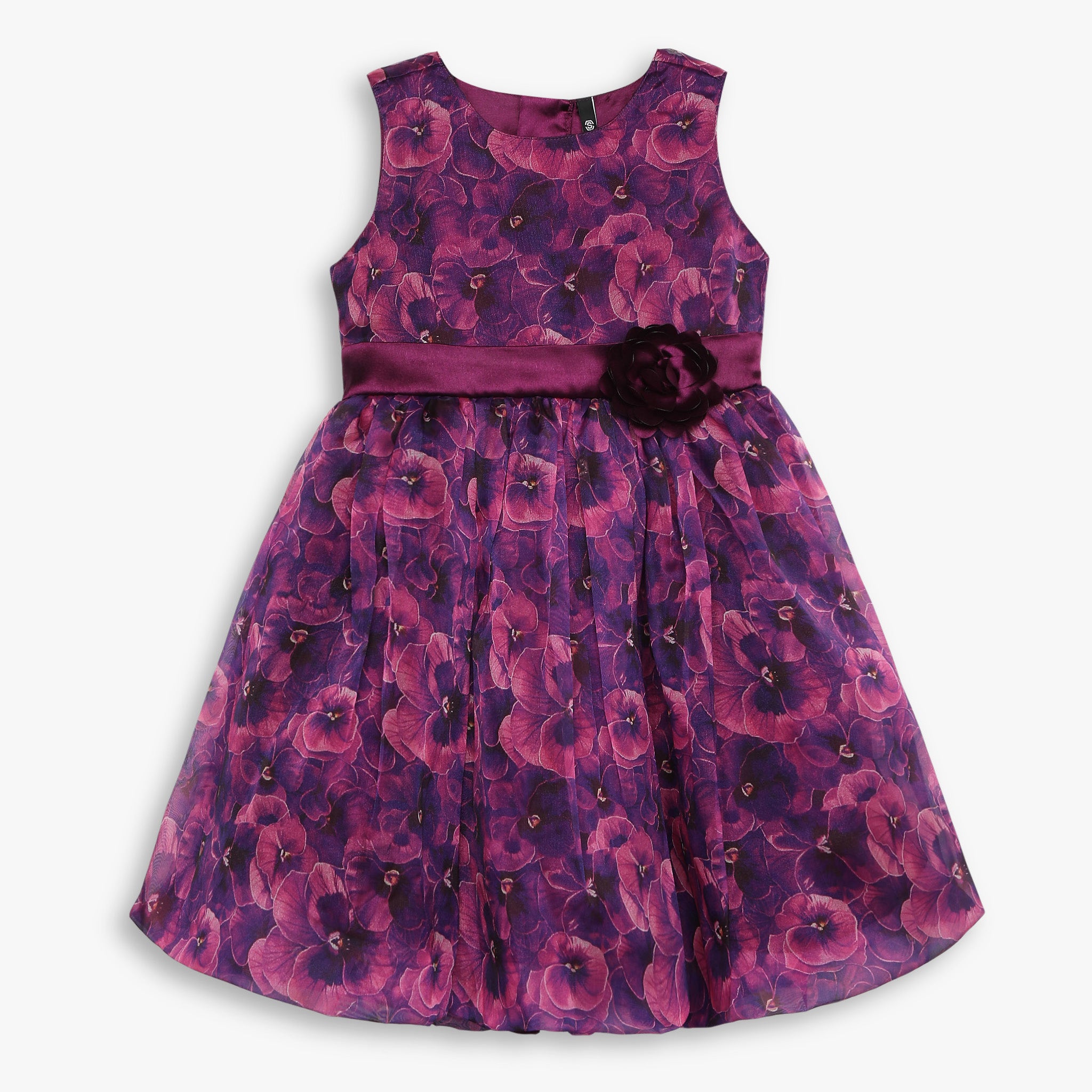Girls Regular Fit Printed Dress