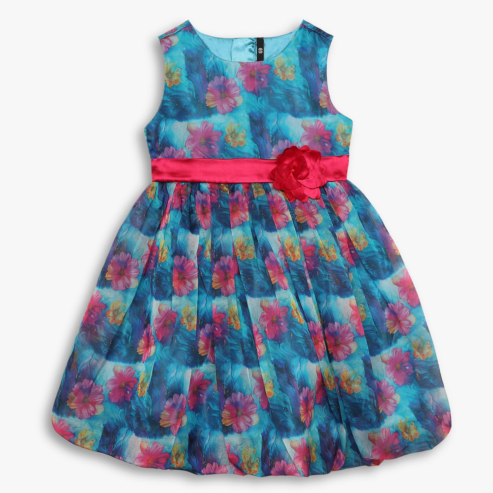 Girls Regular Fit Printed Dress