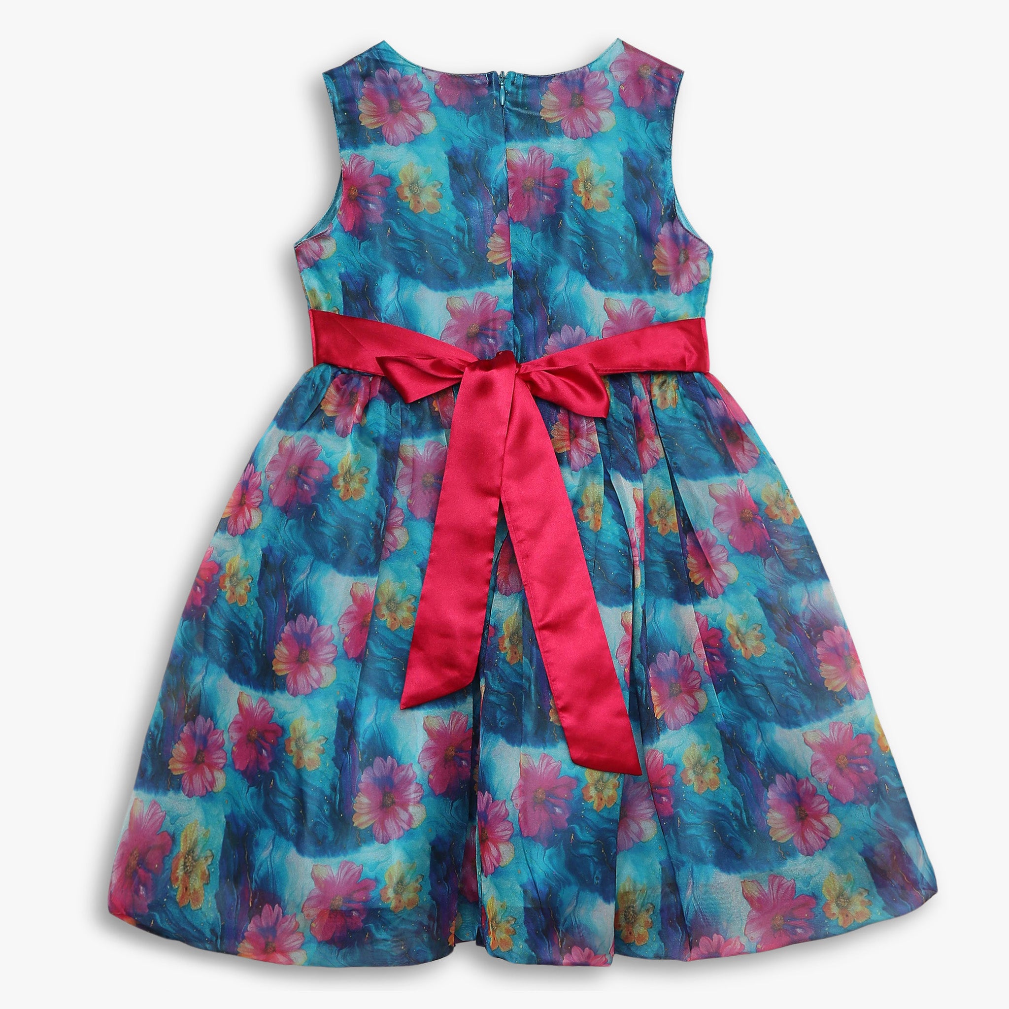 Girls Regular Fit Printed Dress