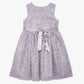 Girls Regular Fit Embellished Round Neck Dress