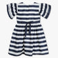 Girls Satin Striped Frock