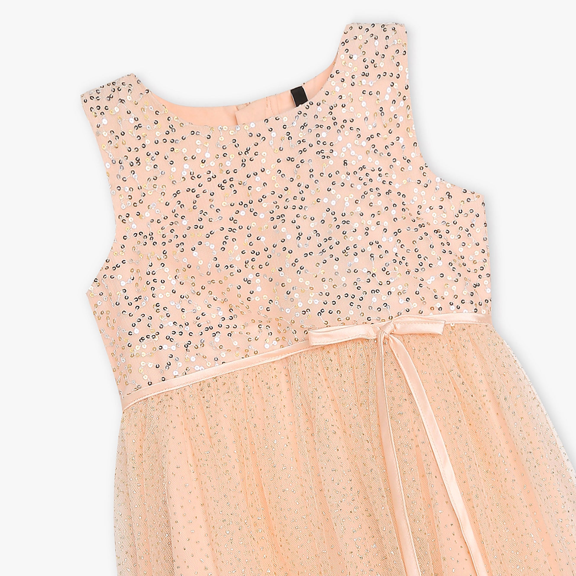 Girls Satin Embellished Frock