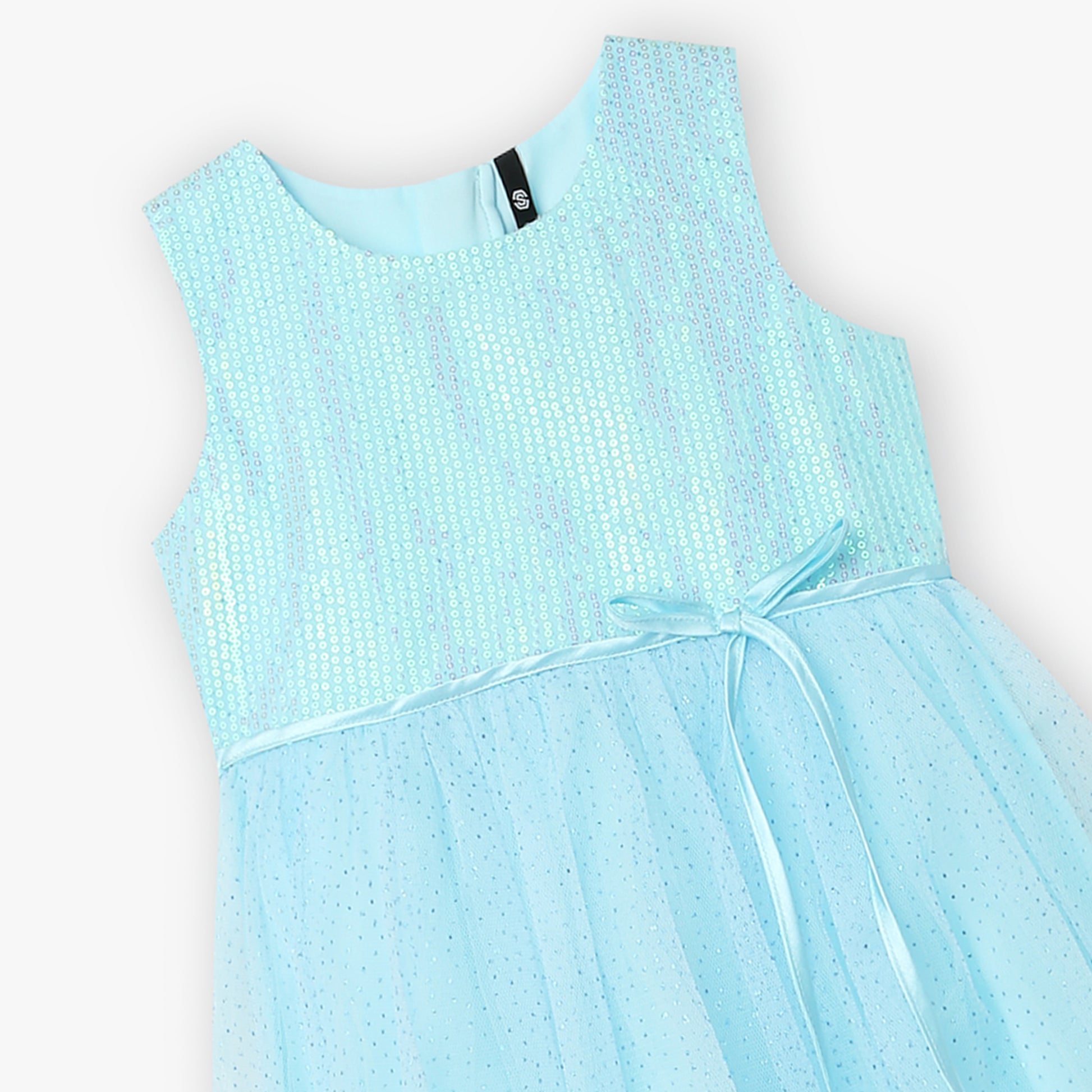 Girls Satin Embellished Frock