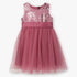 Girls Embellished Satin Party Frock