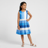 Girls Printed Flared Dress