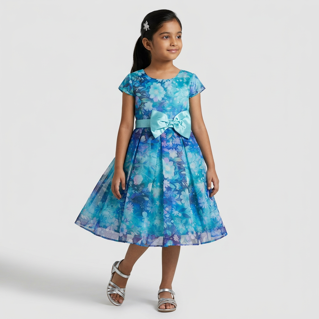 Girls Printed Dress