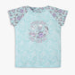 Girls Regular Fit Printed T-Shirt with Pyjama Sleepwear Set