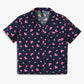 Girls Relaxed Fit Printed Lapel Collar Shirt with Shorts Sleepwear Set