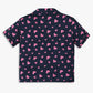Girls Relaxed Fit Printed Lapel Collar Shirt with Shorts Sleepwear Set
