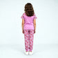 Girls Cotton T-Shirt with Trackpant Sleepwear Set
