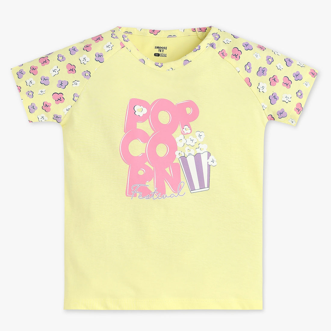 Buy Girls Regular Fit Printed Full Sleeve T-Shirt With Trackpant Sleepwear Set  - Style Union