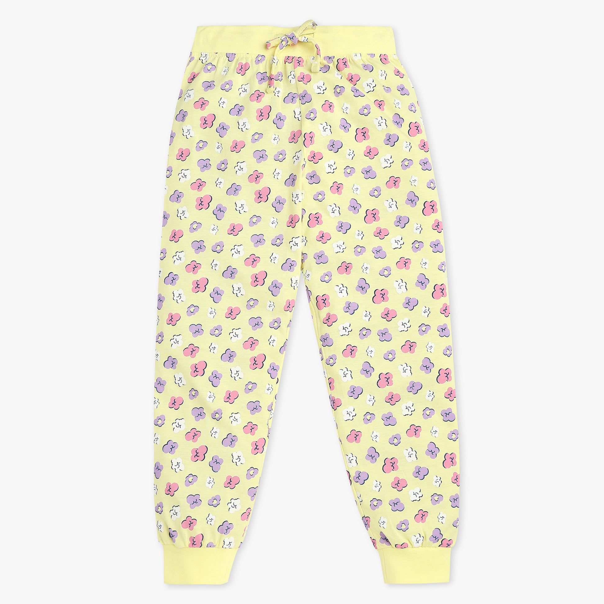 Buy Girls Regular Fit Printed Full Sleeve T-Shirt With Trackpant Sleepwear Set  - Style Union