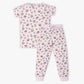 Girls Cotton Printed T-Shirt and Trackpant Sleepwear Set
