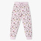 Girls Cotton Printed T-Shirt and Trackpant Sleepwear Set