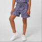 Girls Printed T-Shirt with Shorts Sleepwear Set