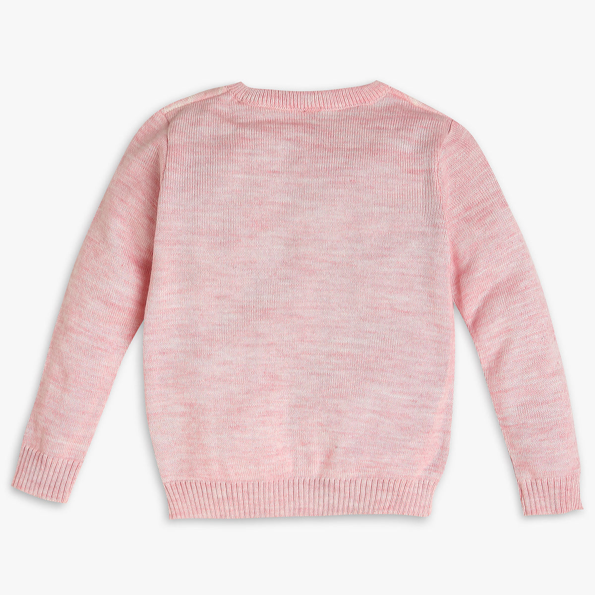 Girls Regular Fit Jacquard Sweater