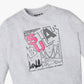 Girls Regular Fit Printed Sweatshirt