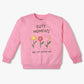 Girls Regular Fit Embroidered Sweat Tees