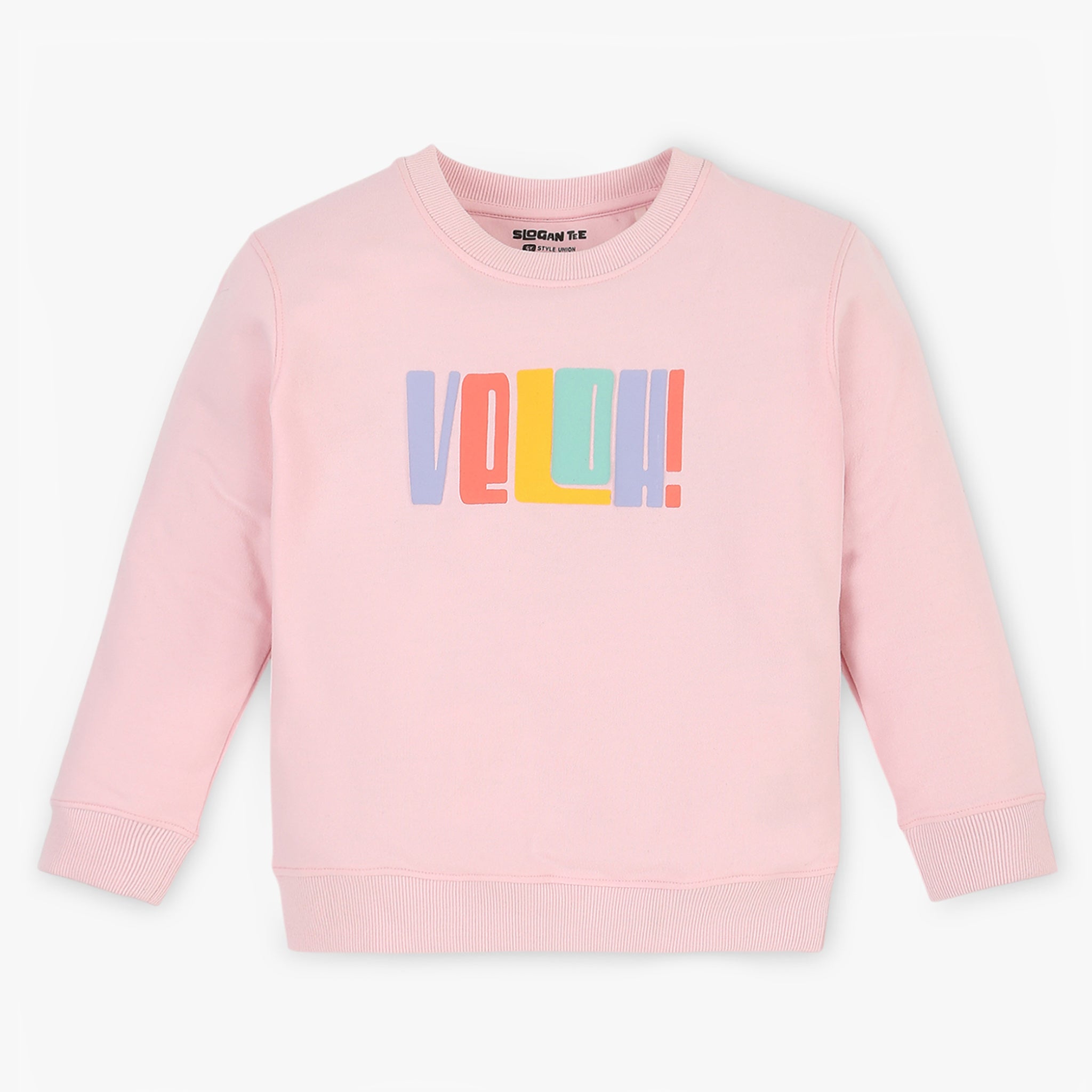 Girls Graphic Cotton Polyester Sweat Tee