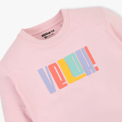 Girls Graphic Cotton Polyester Sweat Tee