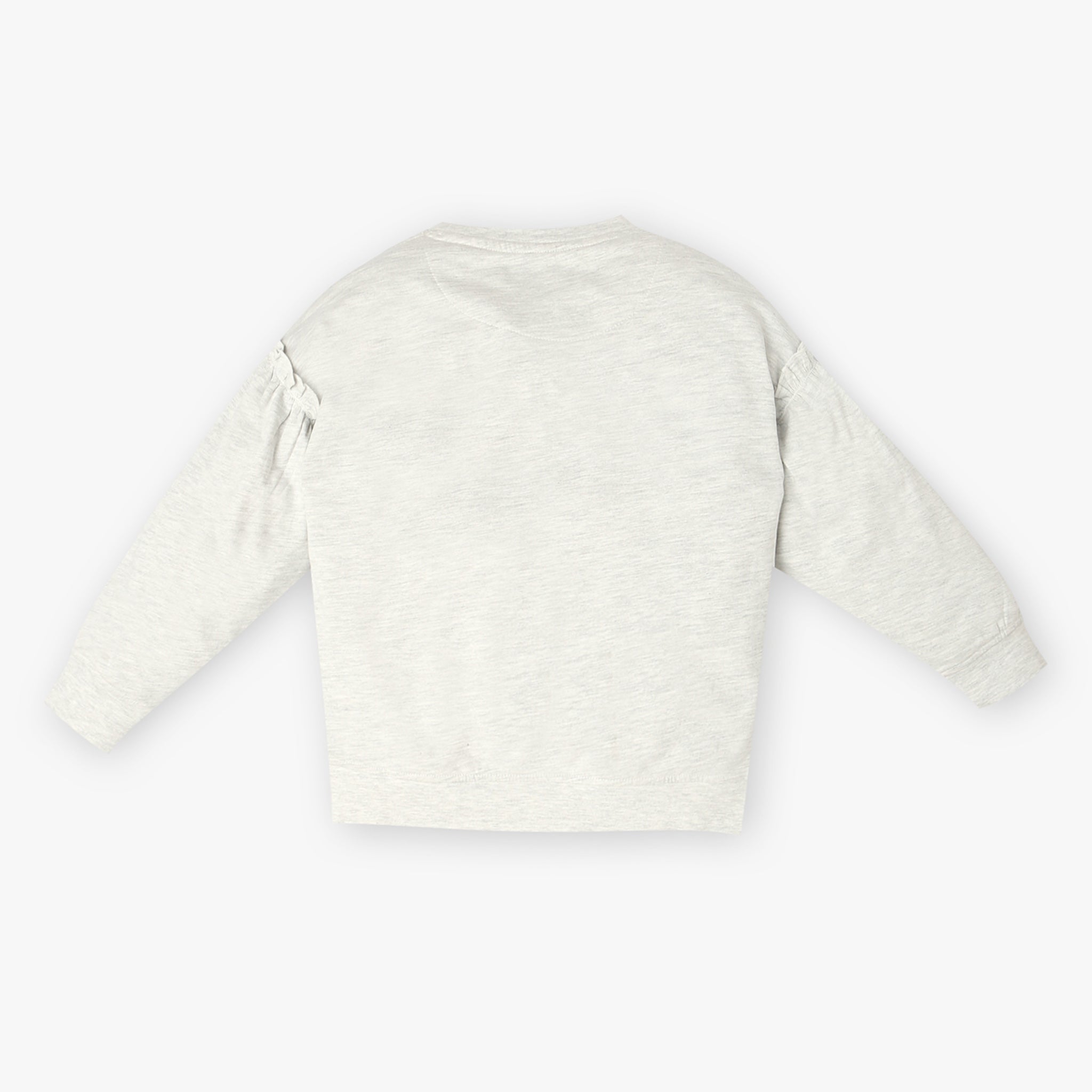 Girls Cotton Embellished Sweat Tee