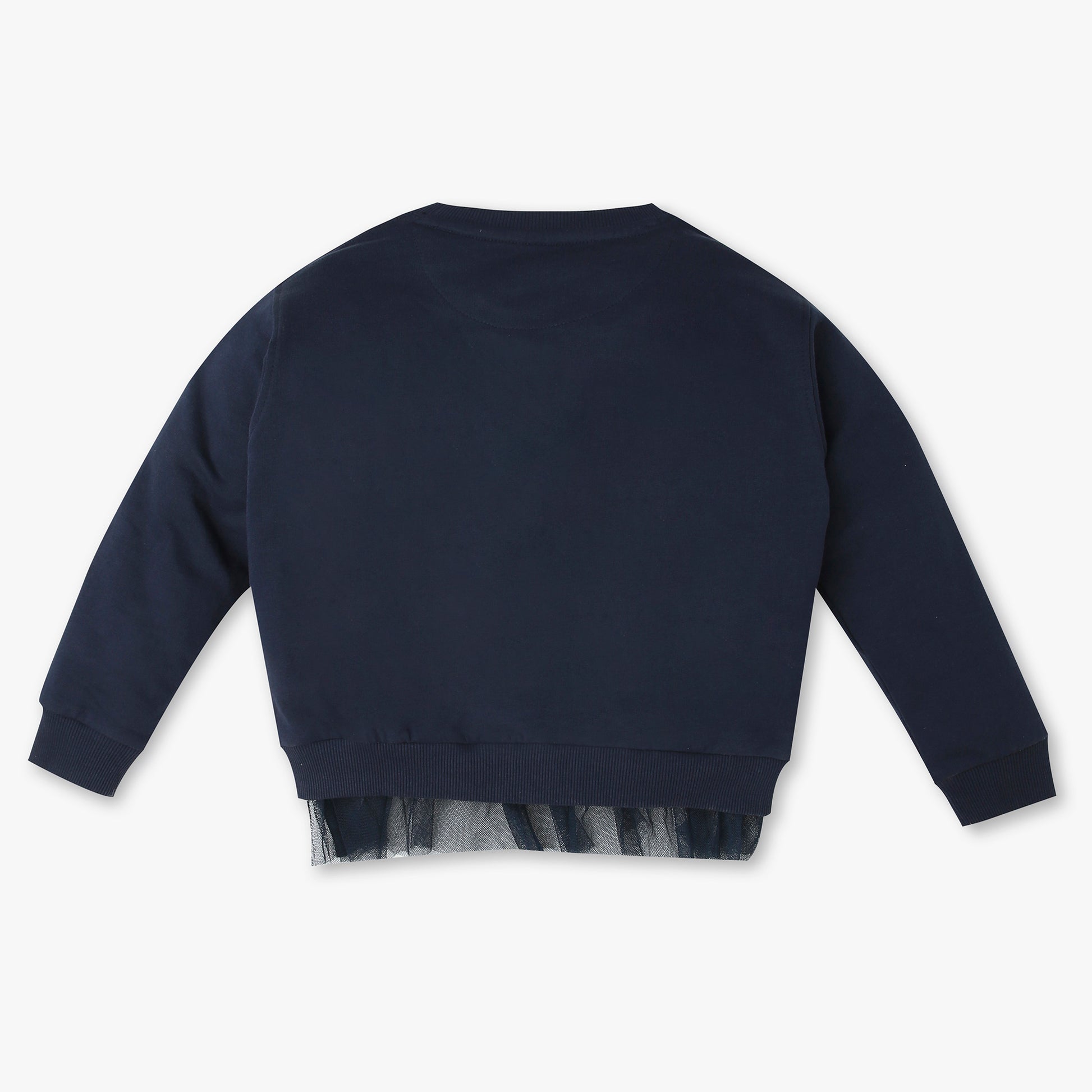 Buy Girls Boxy Fit Embellished Full Sleeve Sweat Tee  - Style Union