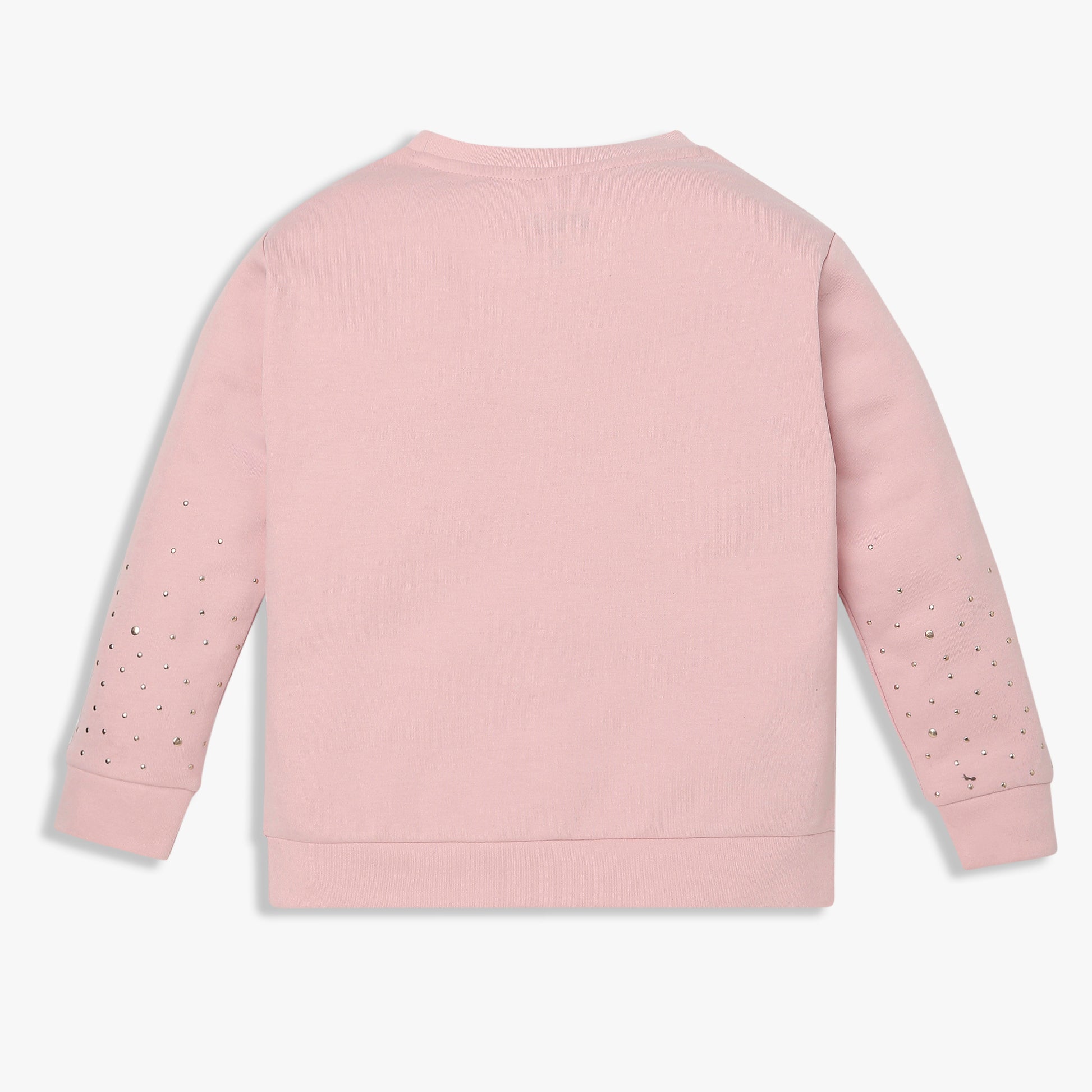 Girls Embellished Cotton Pop Sweat Tee