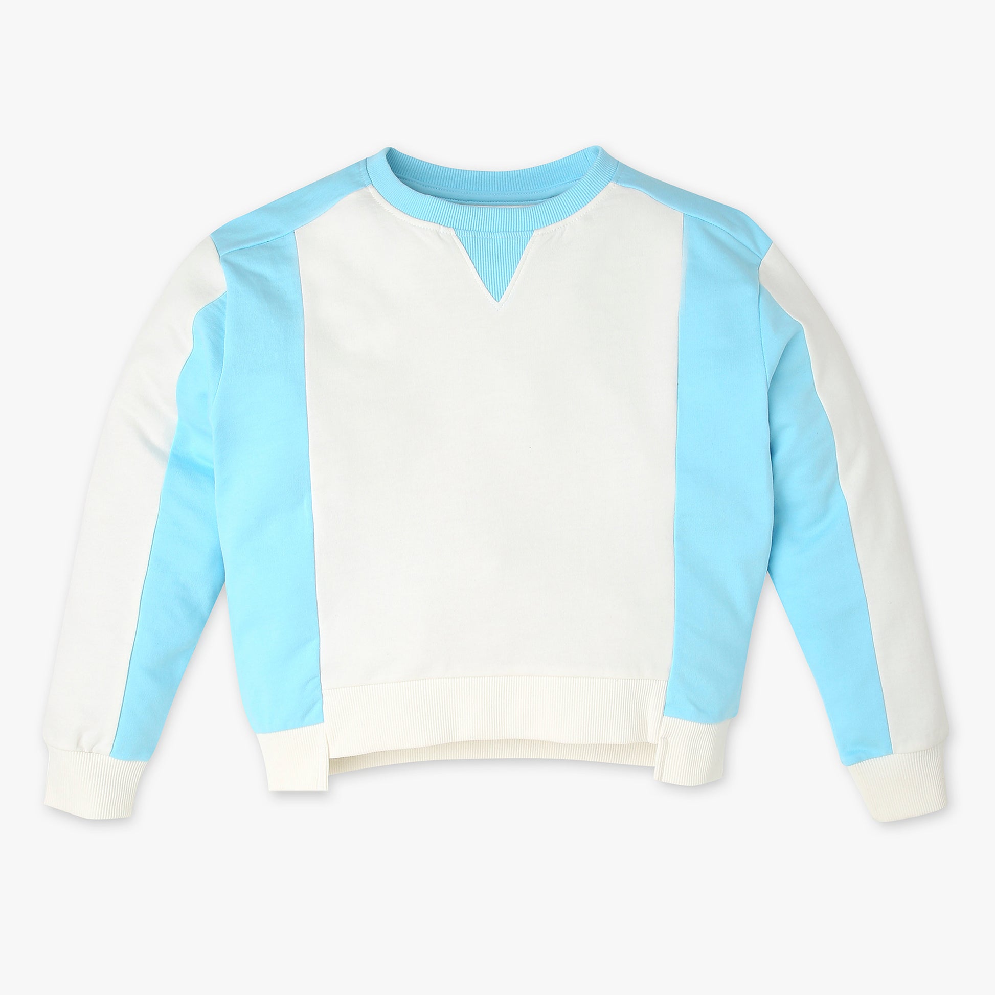 Girls Cotton Solid Sweat Tee