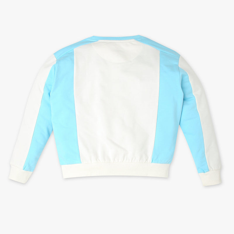 Girls Cotton Solid Sweat Tee