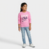 Girls Graphic Crew Neck Sweat Tee
