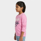 Girls Graphic Crew Neck Sweat Tee
