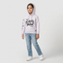 Girls Cotton Graphic Sweat Tee