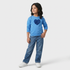 Girls Cotton Embellished Sweat Tee
