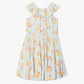 Girls Regular Fit Printed Round Neck Sleeveless Dress