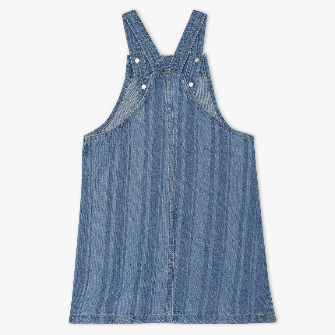 Girls Regular Fit Laser Print Square Neck Dress