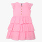 Girls Regular Fit Solid Round Neck Dress