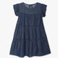 Girls Regular Fit Solid Round Neck Dress