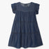 Girls Regular Fit Solid Round Neck Dress